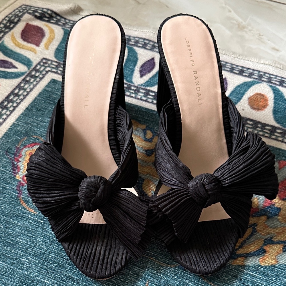 Loeffler Randall Penny Knotted Lamé Sandal